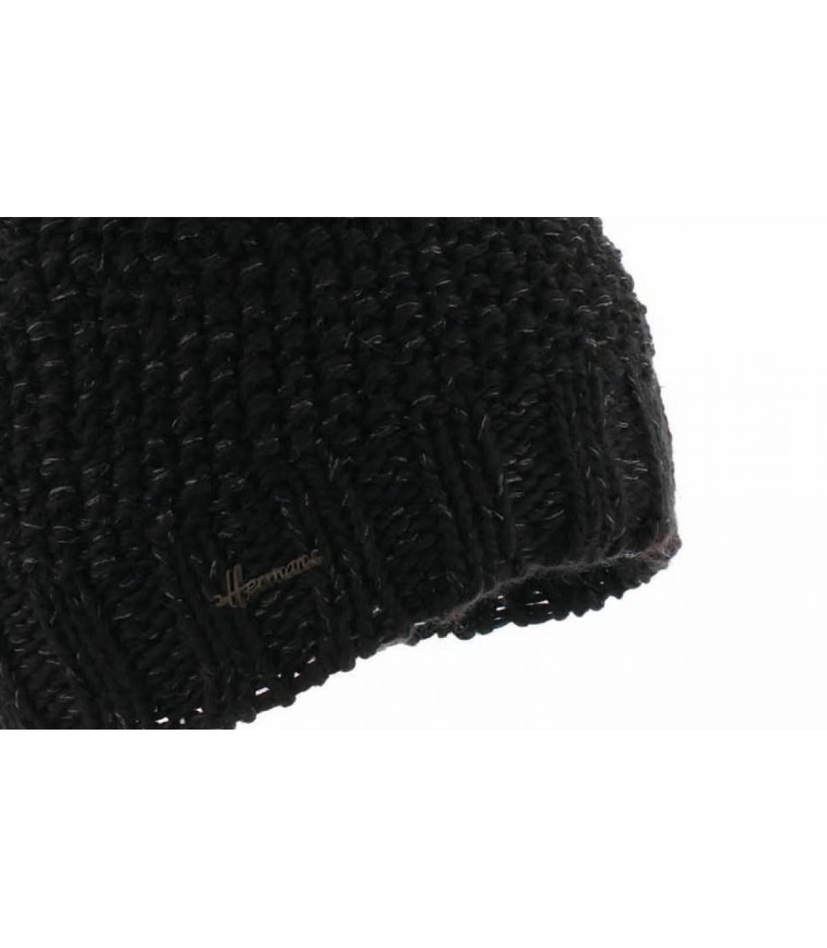 pompom beanie Lurex blue pompom beanie Lurex blue